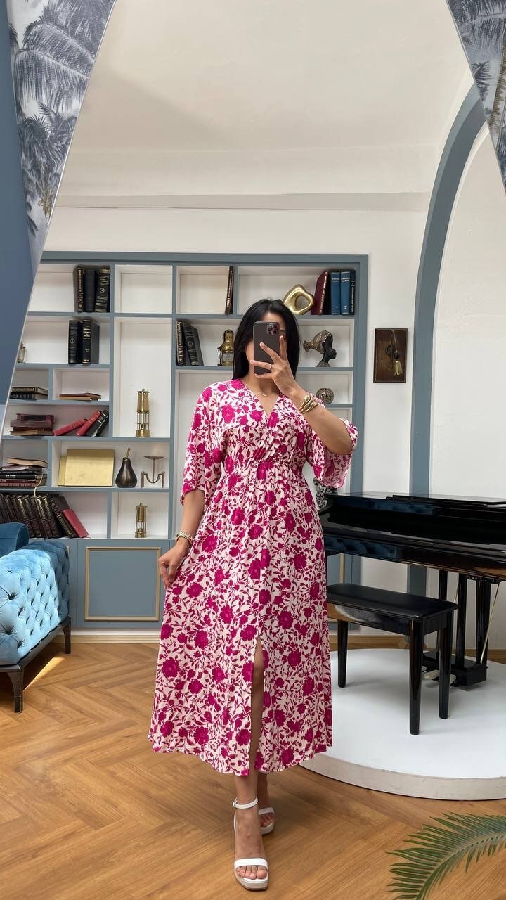 3154-ÇİÇEK FUŞYA