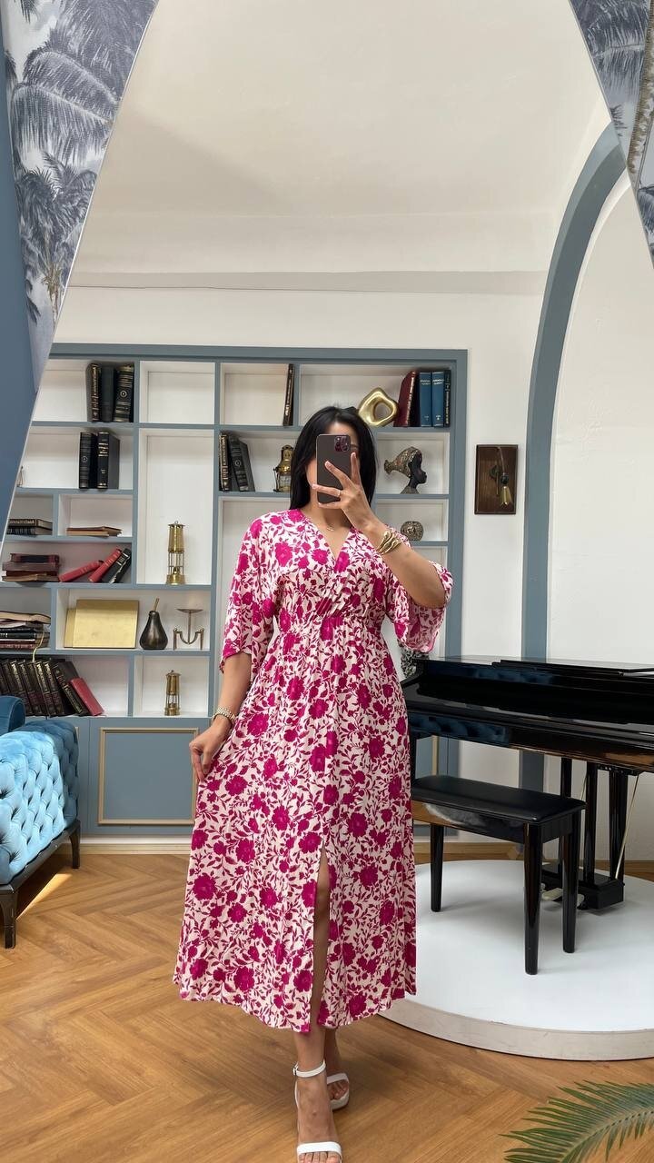 3154-ÇİÇEK FUŞYA