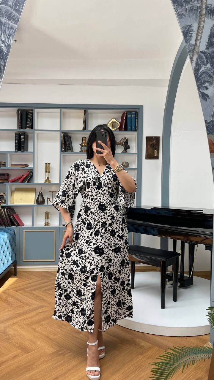 3154-ÇİÇEK SİYAH