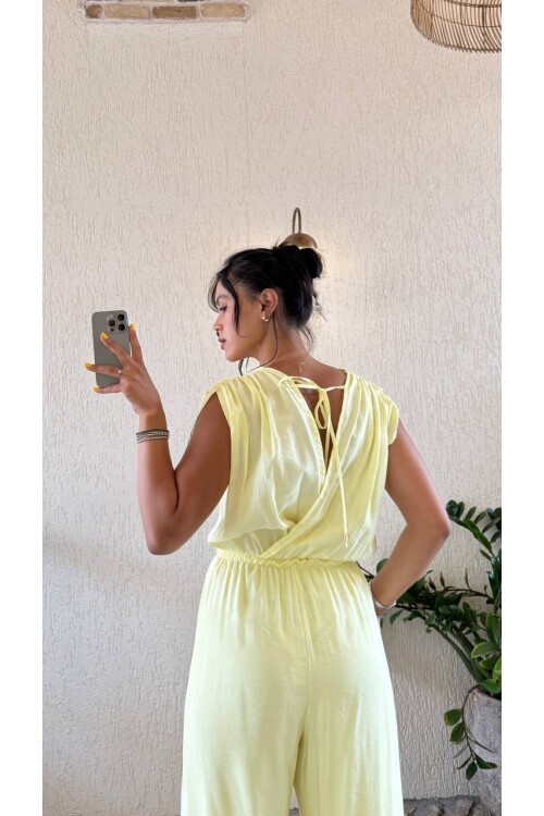 3805-SARI KOLLARI DÜĞÜM DETAY TULUM