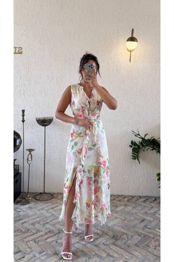 3788-YEŞİL KIRMIZI DESEN FIRFIRLI ELBSE